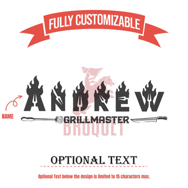 Personalized Grill Master 5-Piece BBQ Gift Set